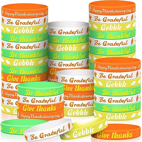 Bracelets Thanksgiving Huquary en silicone pour jeux d'enfants d'automne