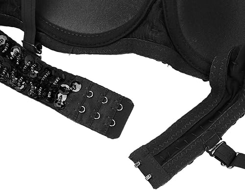 Miniatura 7 de Kvysinly Disfraz de danza del vientre brillante para mujer top de lentejuelas para baile rave tops de fiesta y club