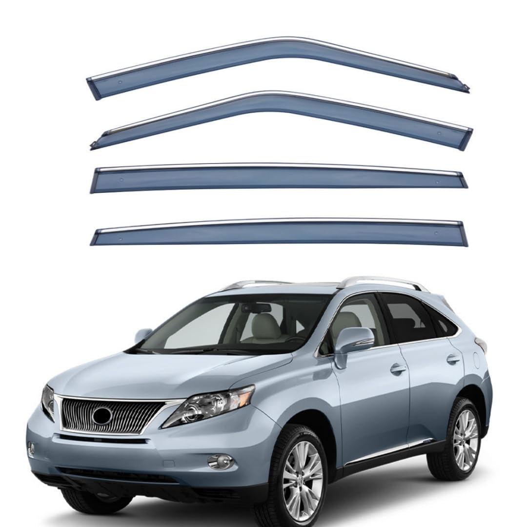 Fengjp Normal Car Window Wind Deflectors For Lexus Rx Mk3-Al10 2010-2015, Window Wind Deflector Visor Rain Smoke Guards Automotive Accessories