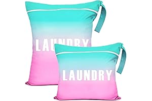 2Pcs Large Travel Laundry Bag Waterproof Wet Dry Bag