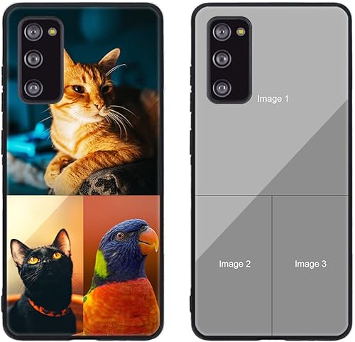 Funda de teléfono personalizada para Samsung Galaxy S20 FE  S20 FE 5G, Fundas de TPU suave de vidrio templado antiarañazos personalizadas con foto,