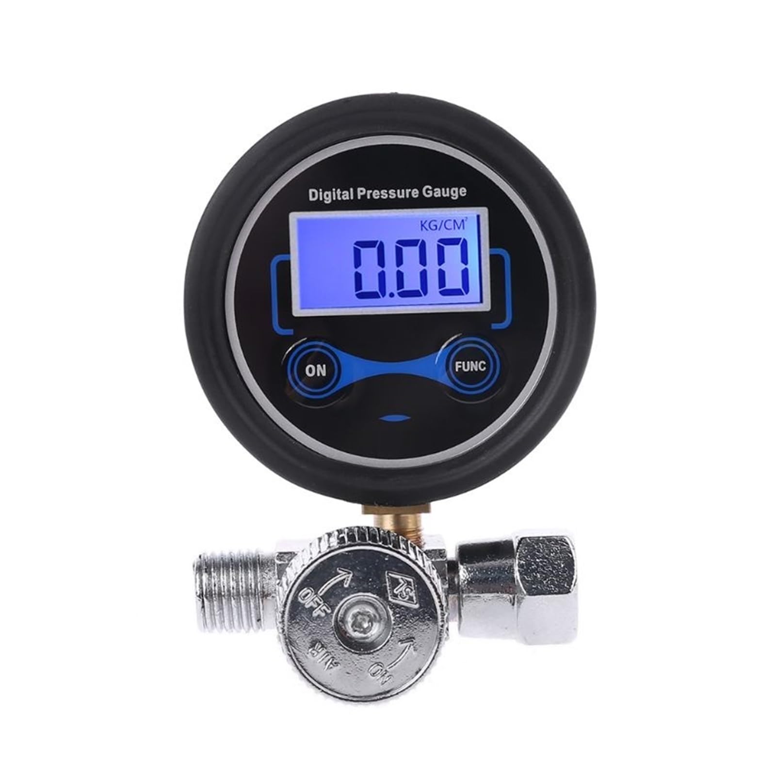 Poahncu One Color Pressure Regulator, 2Pcs Pressure Switch, Digital Air Regulator Gauge Control Valve 1/4" 200Psi For Spray Gun,For Spray Gun
