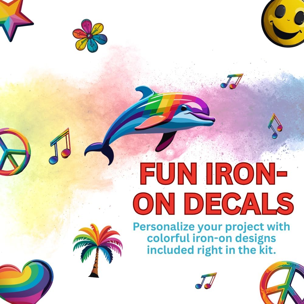 YDI Tie Dye Kit,12 Pre-Filled Bottles, Non-Toxic Permanent Fabric Dye, DIY Art & Crafts Activity, Tie Dye Party for Kids & Groups, Easy Clean Up