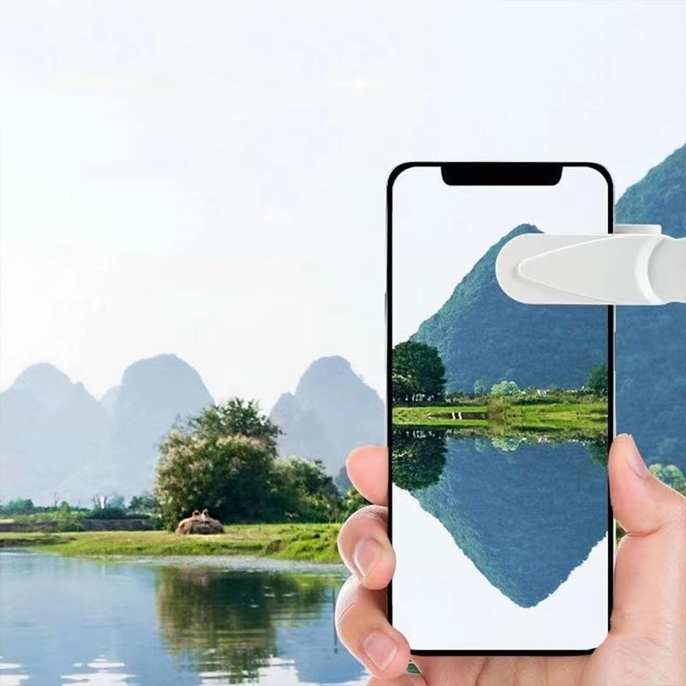 Kit 2 Miroirs Réfléchissants Pour Smartphone - Clip Réglable, Prise De Vue Créative, Selfies Originaux