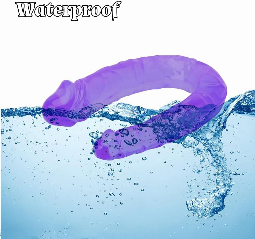 Lifelike Dildo Double Dong Big Penis for Women, G-spot Stimulation Realistic Dildo Double Side 2 Head Dildo, Adult Sex Toy for Anal Vaginal Play Anus Stimulator for Women Lesbian Gay Man Couples