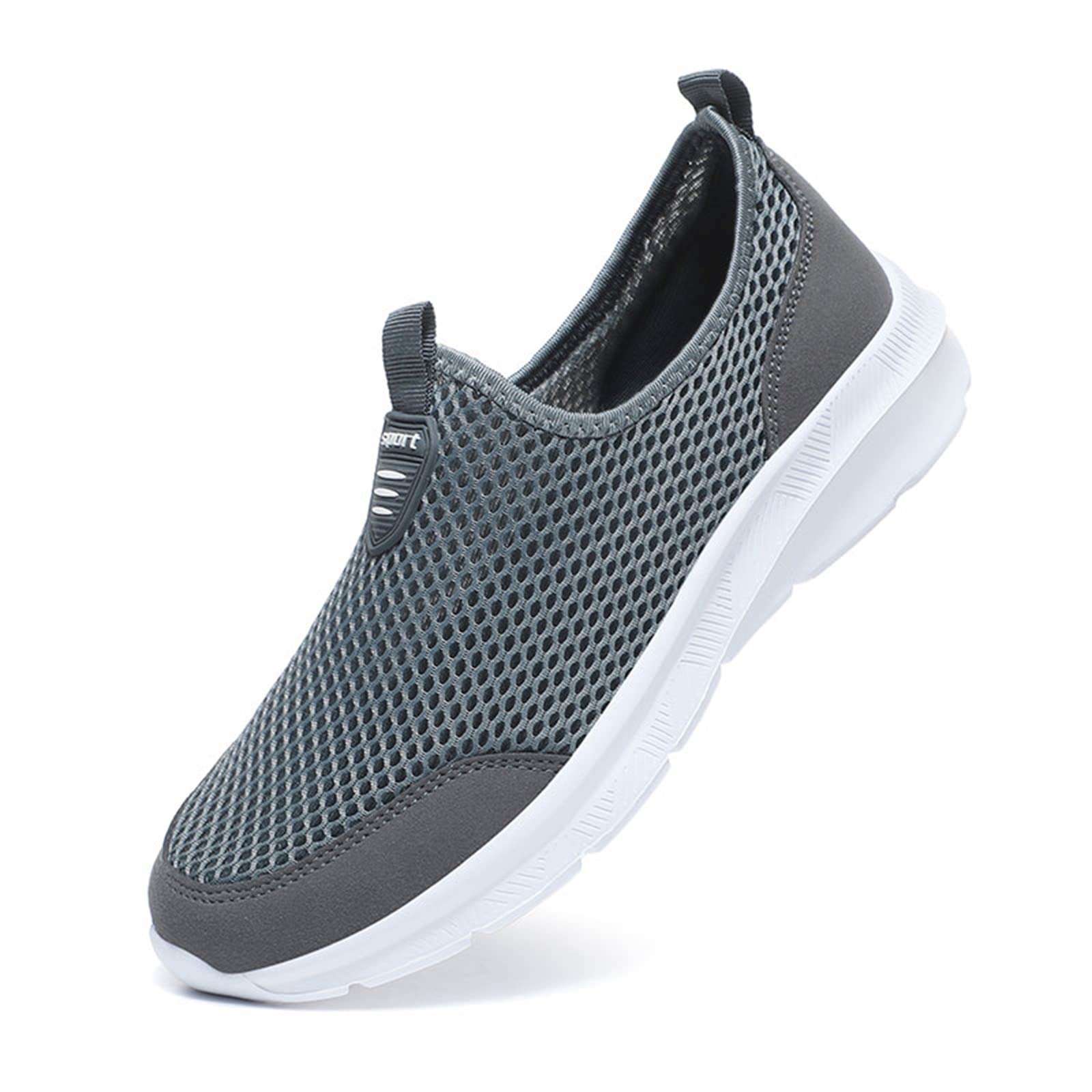 Zapatillas Deportivas veraniegas para Hombre Calzado Casual con Cordones Superficiales de Malla Transpirable