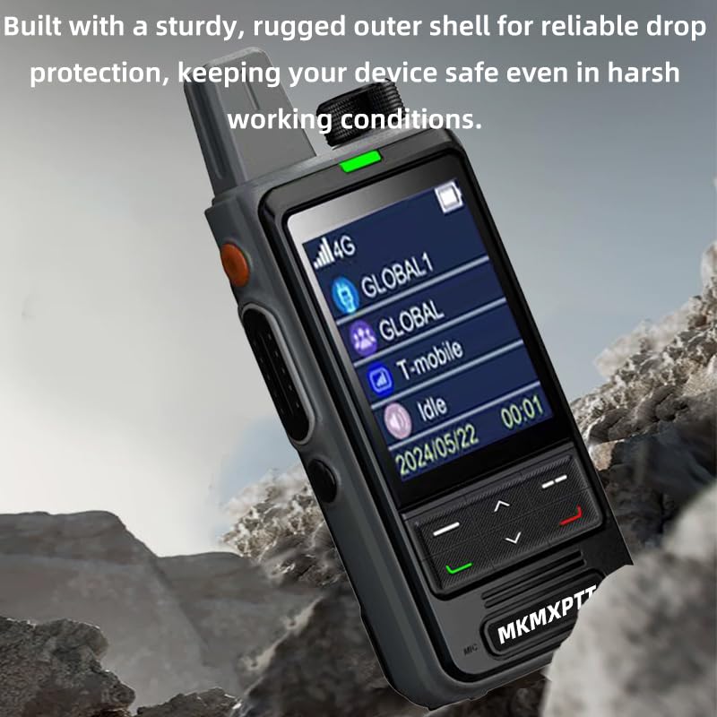 4G/5G Global HD Walkie-Talkie mit 2,4 Zoll Bildschirm 6000mAh Batterie Unbegrenzte Reichweite Typ C Laden Nationwide Intercom Individuelle Gruppe und Team Call 【SIM-Karte lebenslang kostenlos】