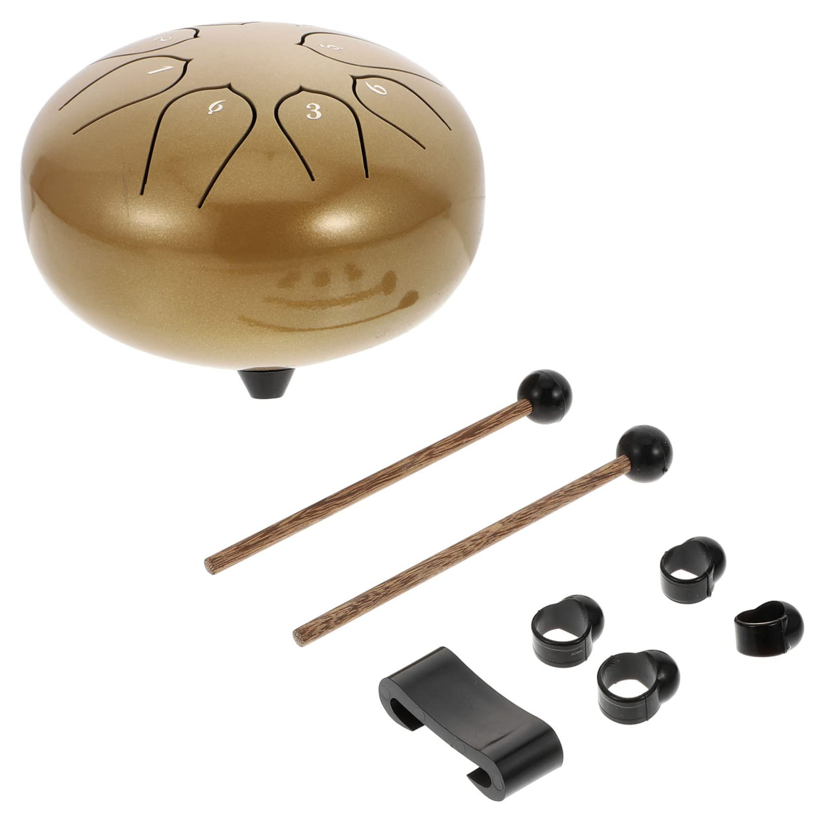 Totority Tongue Hand Drum -tone Drum Set 6-inch Percussion Instrument Boys and Girls Music Smooth Finish