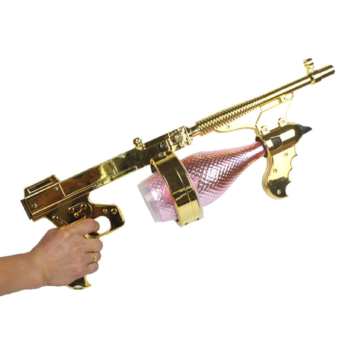 XNZJHPP Champagne Gun,Beer Gun Shooter,Alcohol Gun Shooter Bottle Beer Spray Gun, for Party Birthday/Hallowmas/Wedding/Christmas, Wine Bottle Gun,WithLight (Nolight)