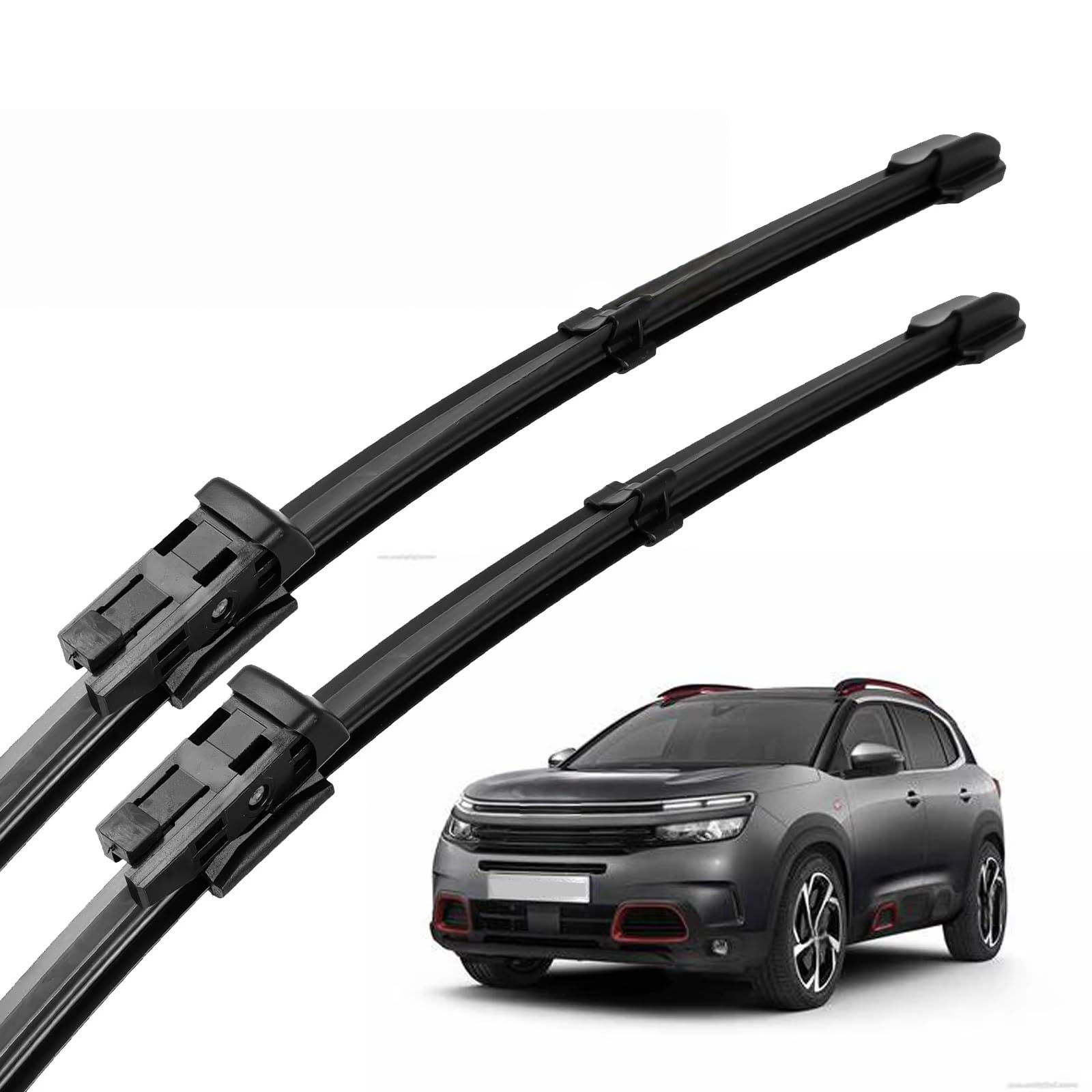 PAPEP Windscreen Wiper Blades for Citroen C5 Aircross C5Aircross 2017-2024 28"+16", Front Replacement Wipers OEM Quality Water Repellent Rubber Automotive Windshield