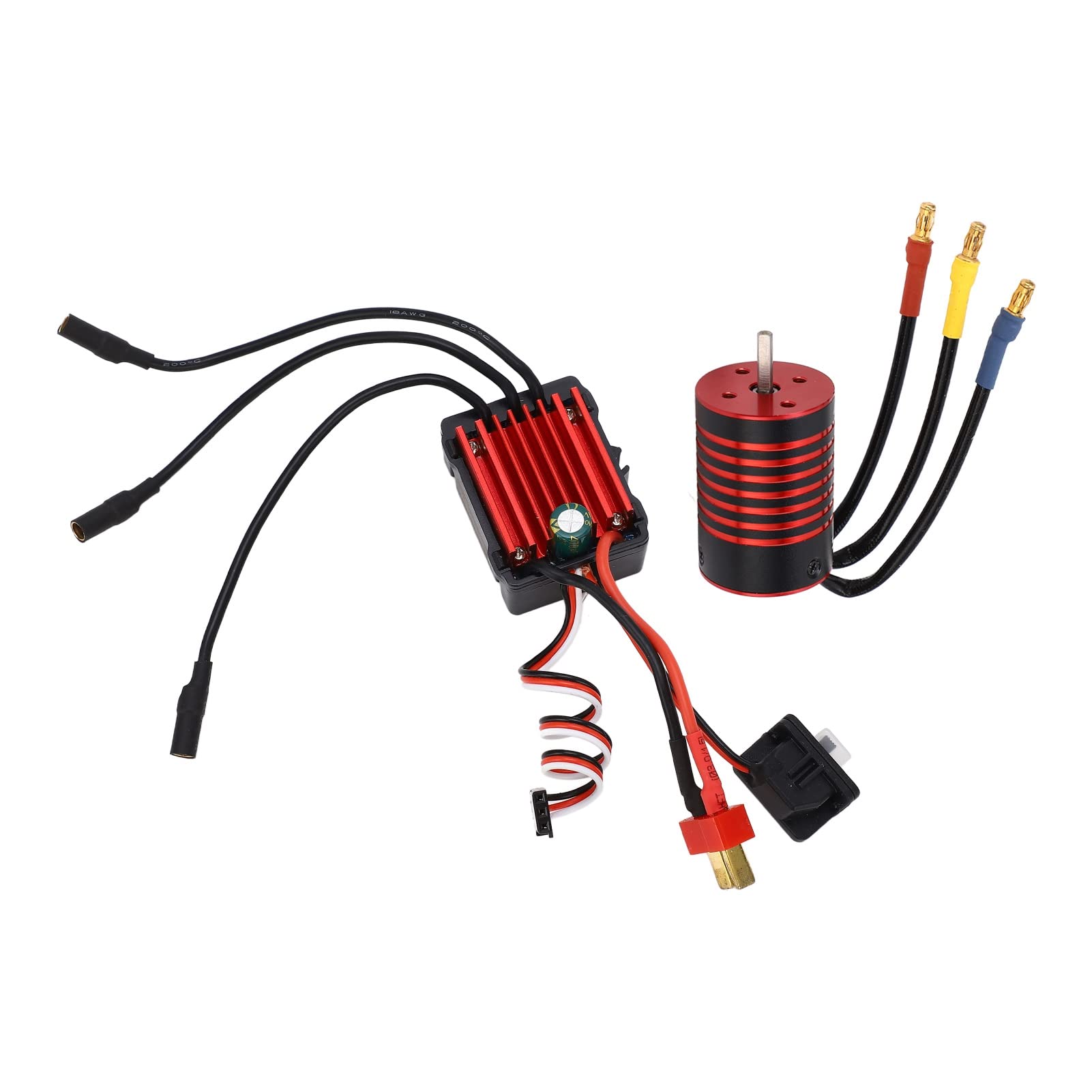 Dilwe RC Silnik, BezszotKowy Silnik Samochodowy RC ESC BEZSZCZOTKOWY ELEKTRONICZNY PRęDKOSCI ZESTAW DO 1/14 ZDALNEGO STEROWANIA SAMOMODU (5800KV (5800KV)