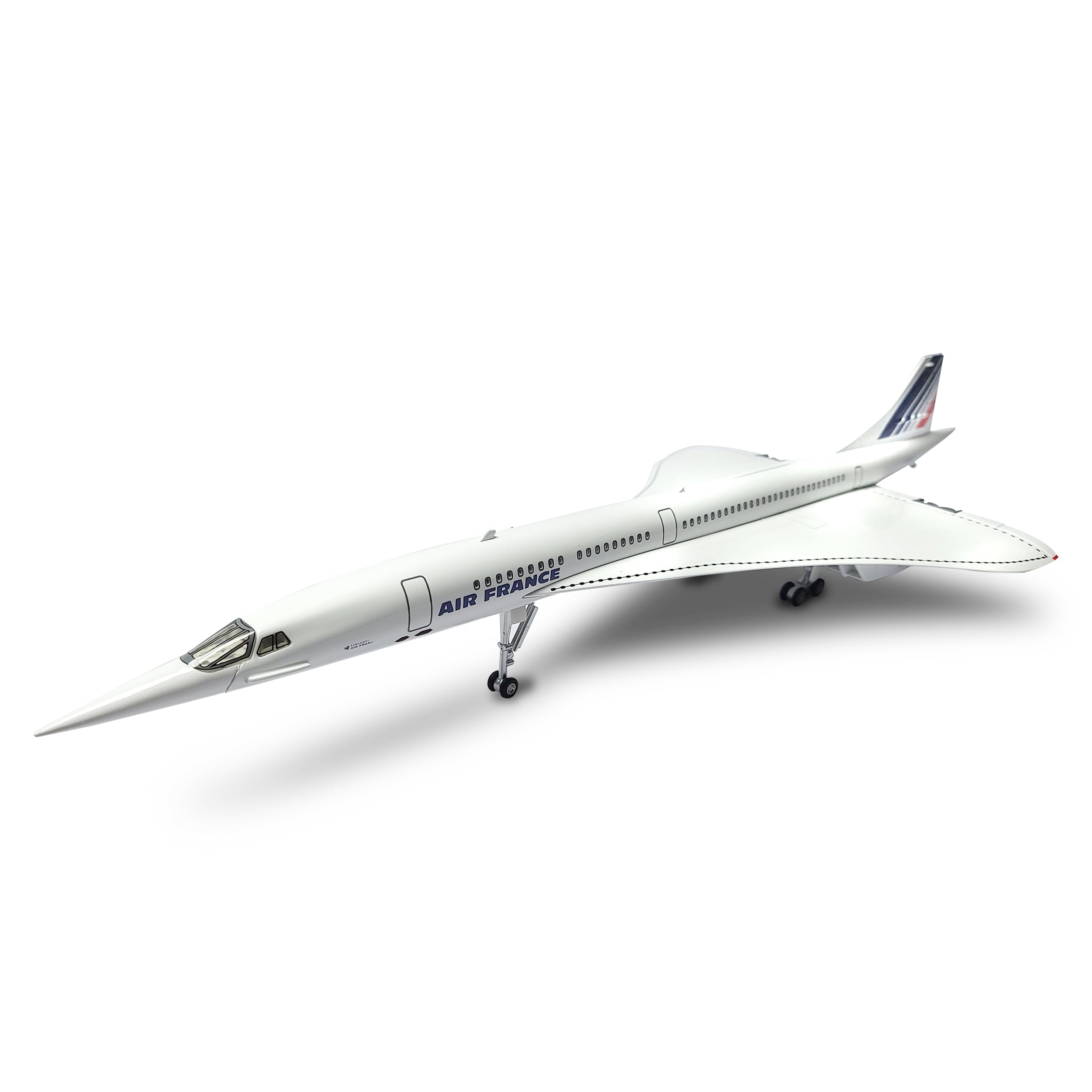 1/125 Échelle Concorde Modèle d'avion Supersonique Avion Miniature Air pour France Métal Moulé sous Pression Modèle d'avion Kit pour Adulte
