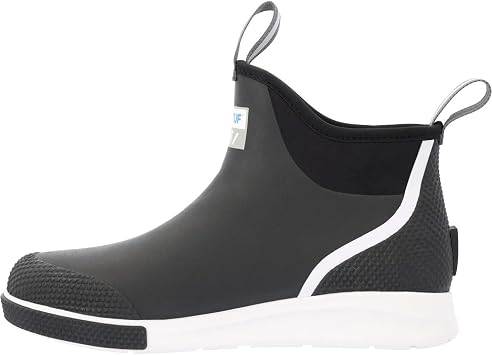 XTRATUF Mens Ankle Deck Boot Sport, Black, Size 11M