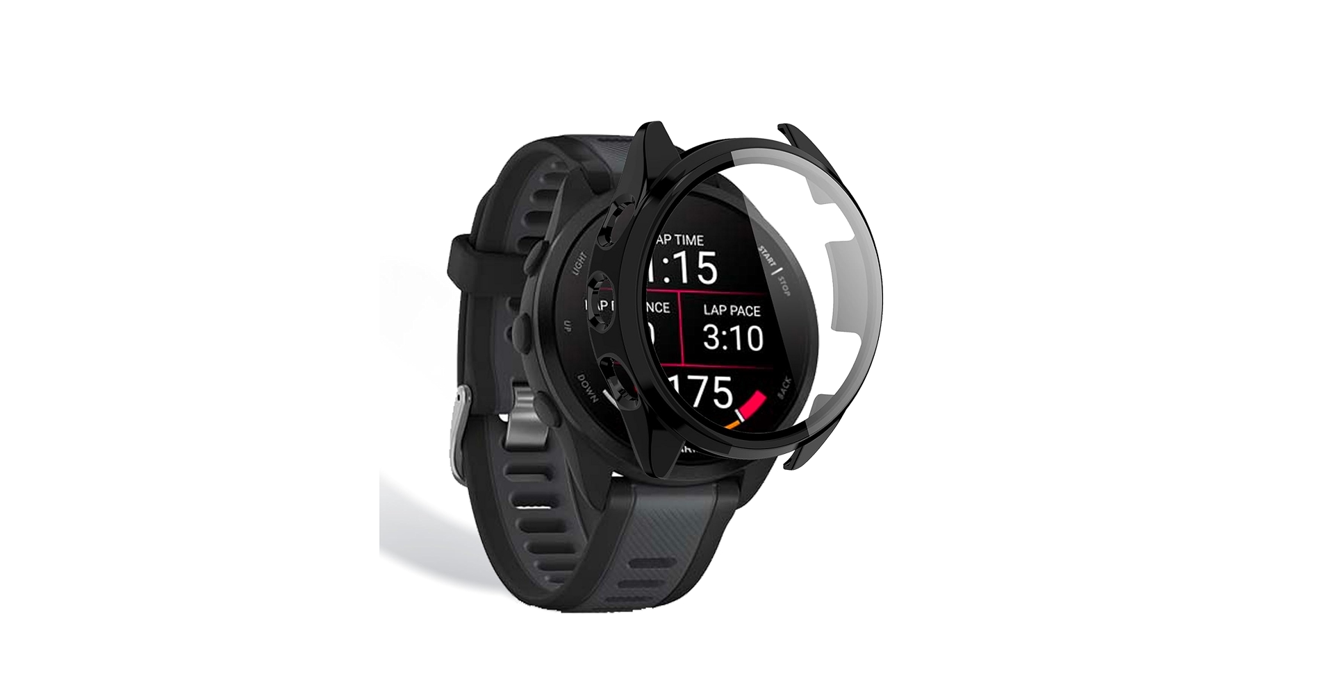 GARMIN デバイス ケース付き Amazon | ガーミン(GARMIN) Forerunner 165 / 165 Music 用
