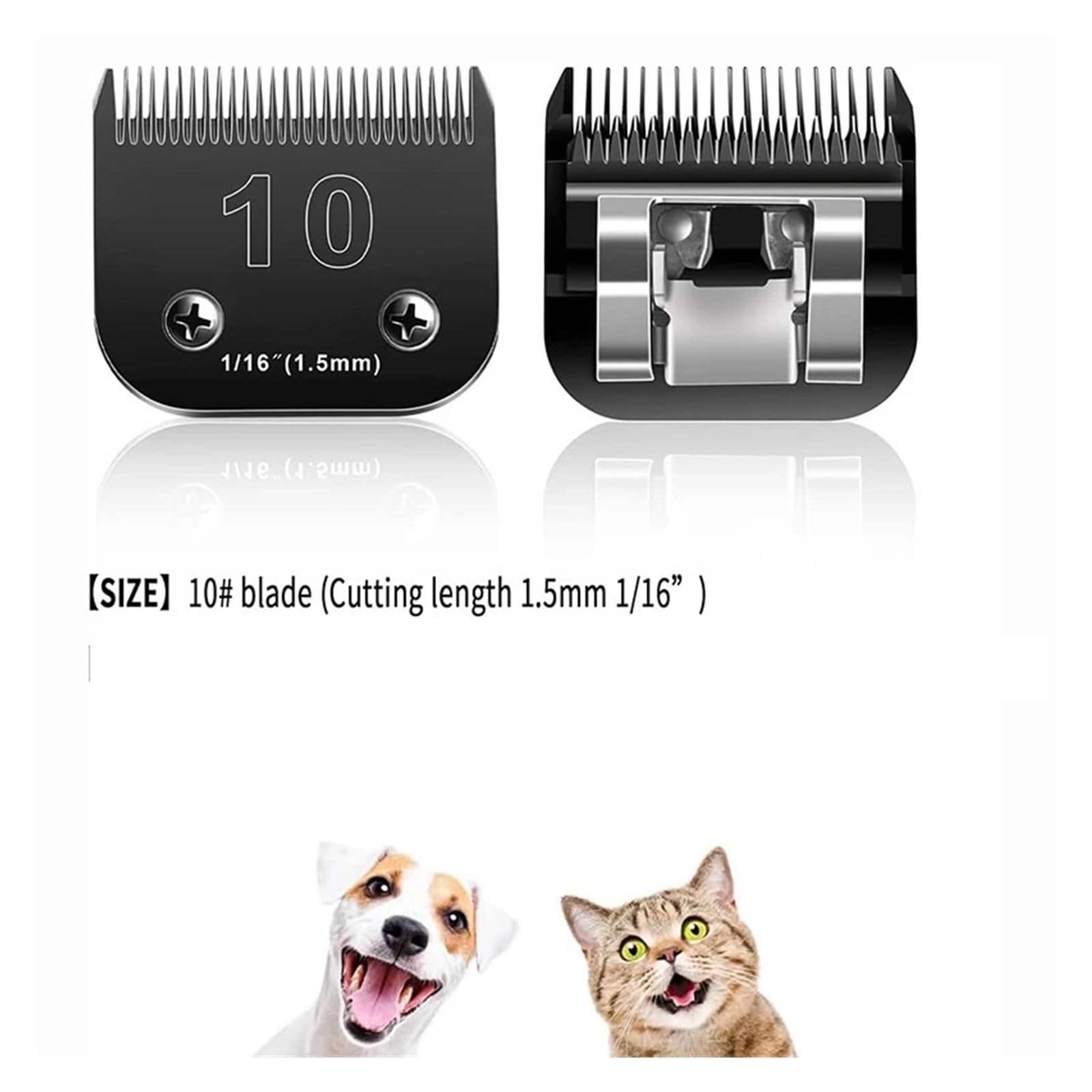 Cuchilla De Repuesto Desmontable For Cortapelos For Mascotas #10, Compatible Con Oster,A5, Compatible Con Wahl, Cortaúñas For Perros/animales De La Serie KM, 1,5mm, Fácil De Desmontar(2pcs)