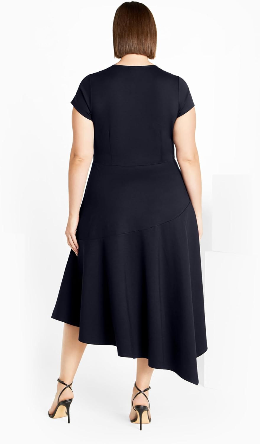 City Chic Plus Size Dress, Ponte Flare Dress - Image 3