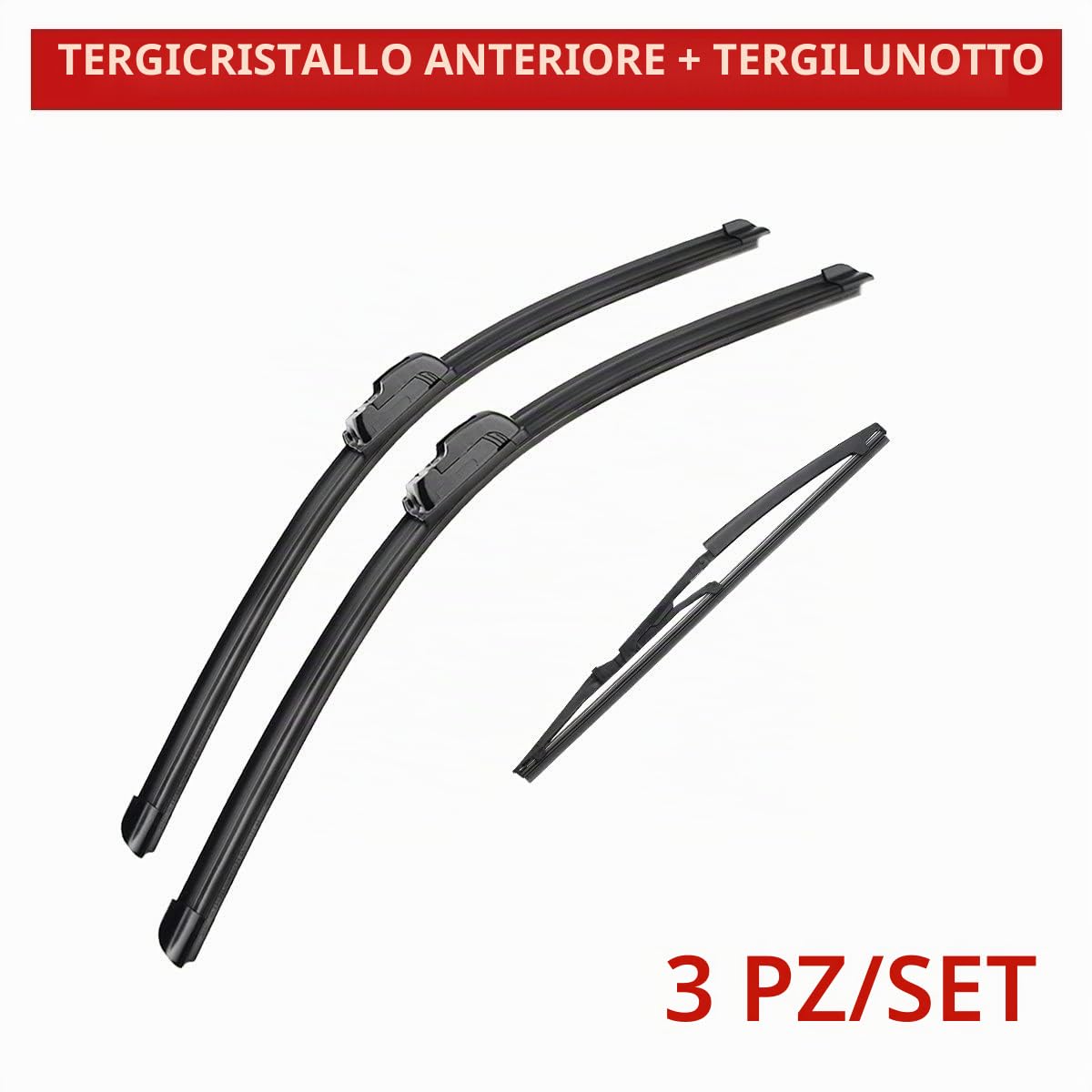 Auto Tergicristallo Per Fiat Panda 2003-2012 Lame Spazzole Cutter Accessori 22" 16" 13"