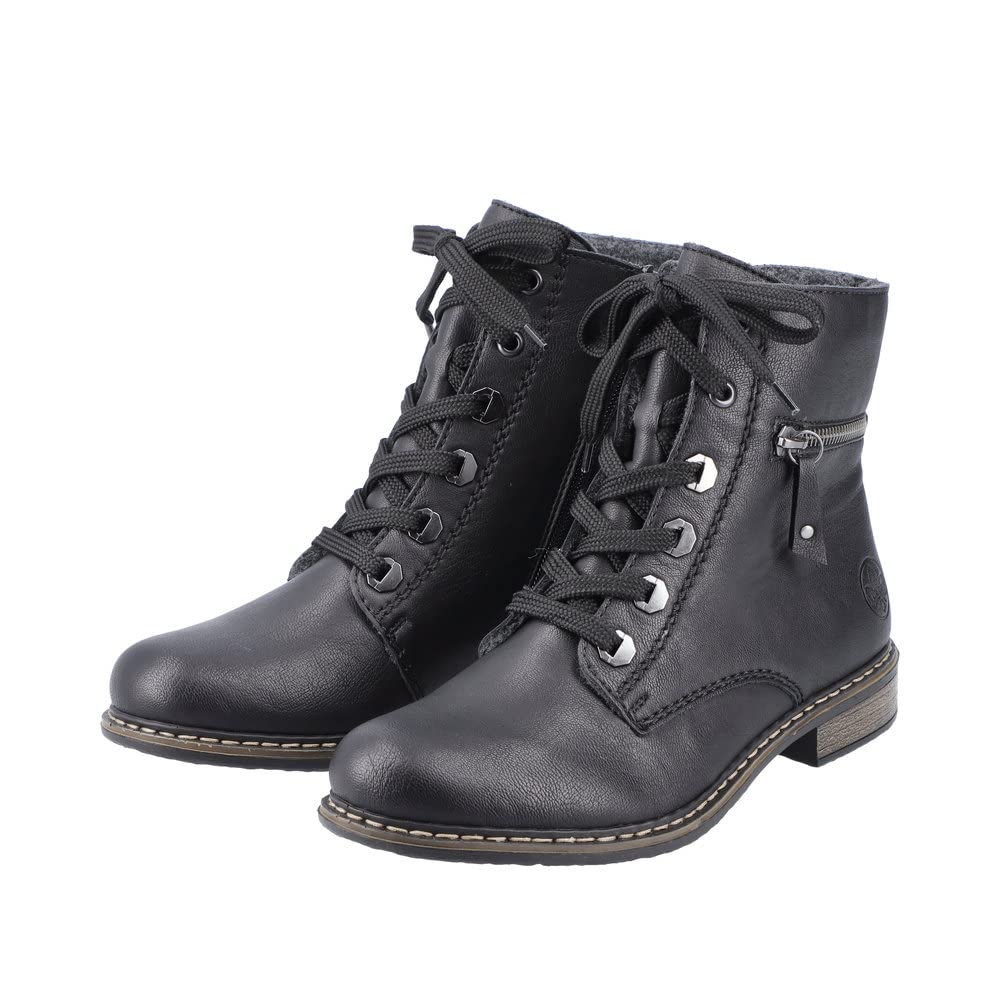 Rieker Damen Schnürstiefeletten 71202, Frauen Stiefeletten