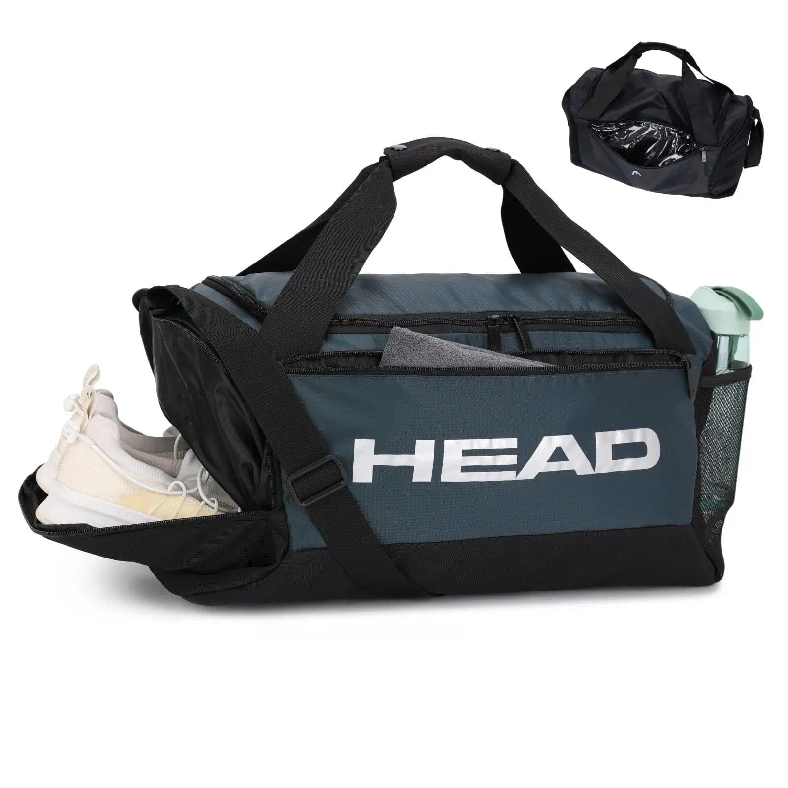 45L Gym Duffel Bag with Separate Shoe Compartment & Wet Pocket for Men