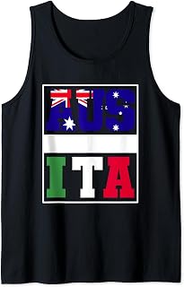 Half Australian Half Italian Mixed Heritage Australia Italy Tank Top