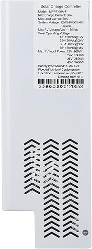 Miniatura 5 de Nature Power Controlador de carga solar de 60 amperios MMPT W/LED