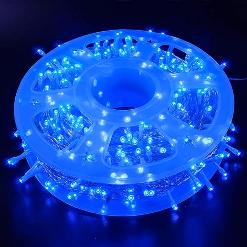 Miniatura 1 de Cadena de 200 luces LED de 98 pies, impermeables con 8 modos con memoria, fuente de alimentación certificada por UL de 30 V para el hogar, jardín,