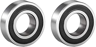uxcell 6003-2RS Ball Bearing 17mm x 35mm x 10mm Double Sealed 180103 Deep Groove Bearings High Carbon Steel Z1 (Pack of 2)