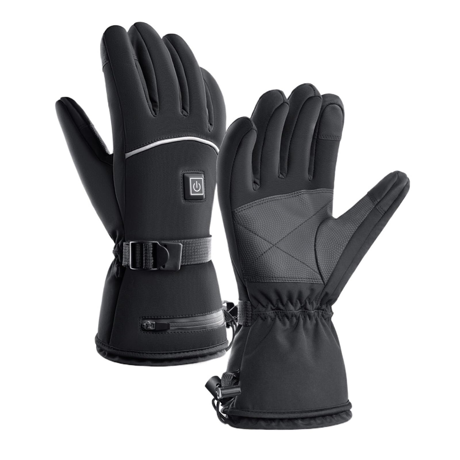 Guantes calefactables, Guantes Calefactables Eléctricos para Motocicleta, Invierno, Moto, Cálidos, Impermeables, Recargables, Térmicos para De Nieve,para Mujeres y Hombres