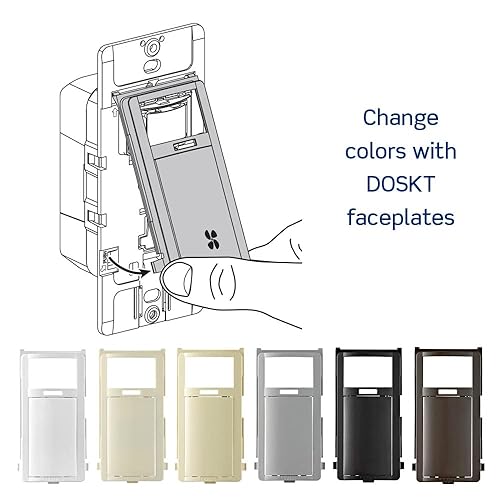 Miniatura 8 de Leviton Interruptor con sensor de humedad para extractor de baño, automatiza la ventilación, circulación de aire, control de humedad,  HP, un solo