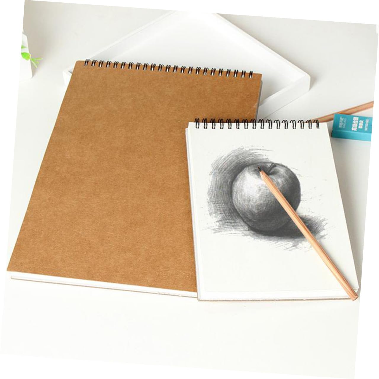 NUOBESTY Cuaderno de Bocetos Diseño Simple y Elegante A3 Papel Dibujo y Pintura Espiral Adecuado para Uso en Casa Aire Libre