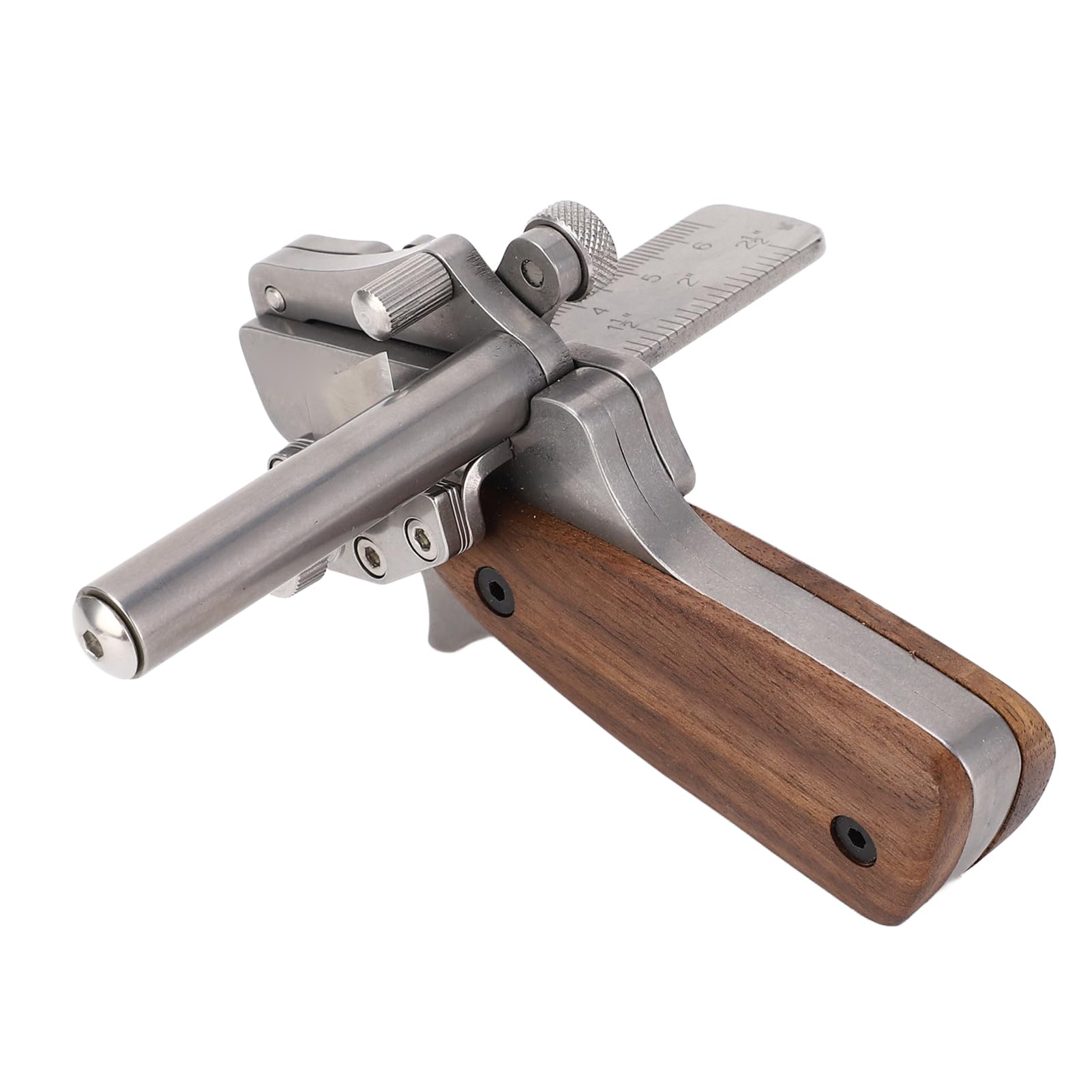 Herramienta Cortadora de Tiras de Cuero de Mano, Herramienta Artesanal de Acero Inoxidable 304 con Hoja de 18 Mm, Herramienta Cortadora de Cinturón de Cuero Manual Ajustable a