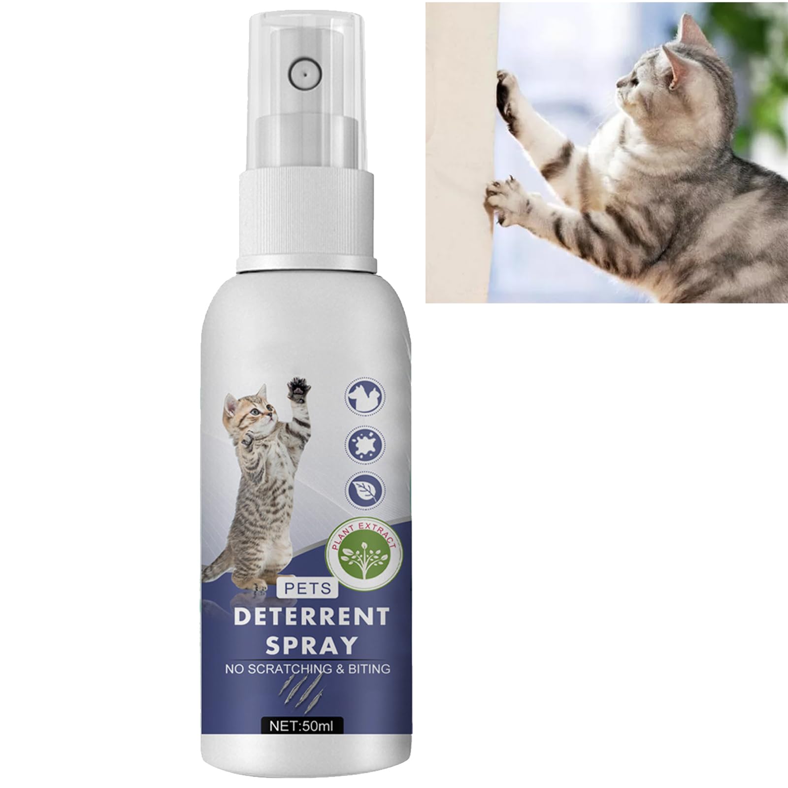 GNAUMORE Cat Scratching Training Spray,Anti Scratch Spray For Furniture,Stop Cats Scratching Furniture,Cat Scratch Deterrent Spray,Cat Anti Scratch Spray for Furnitur,Cat-Repellents-Spray-Indoor 50ML