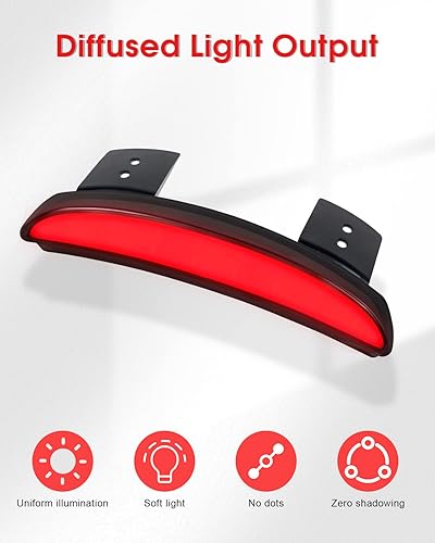 Miniatura 3 de NTHREEAUTO Luz trasera de freno LED con borde trasero cortado para motocicleta, señales de giro integradas compatibles con Harley Sportster XL883N