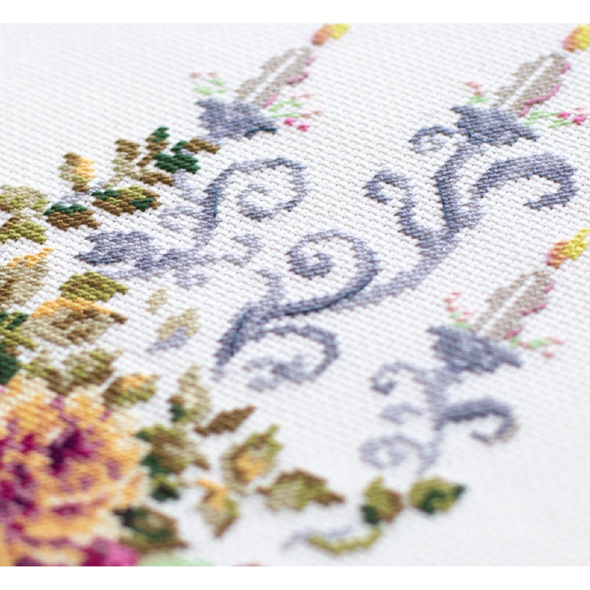 Kit De Broderie Au Point De Croix Magic Needle Zweigart - Motif 'toast Avec œuf', 16x16 Cm, Coton, 27 Couleurs