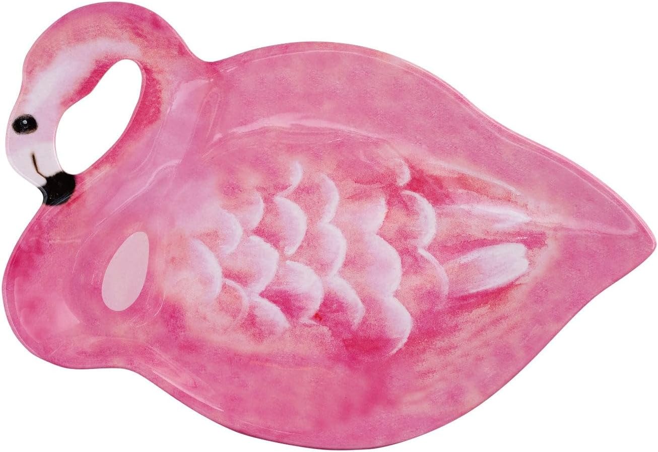 UP UPware Tennis Racquet Shaped Melamine Serving Platter, Sports-Themed Party Tray, Fun Tennis Design, for Snacks, Appetizers, and Desserts, Blue, 21 x 9.5 Inch