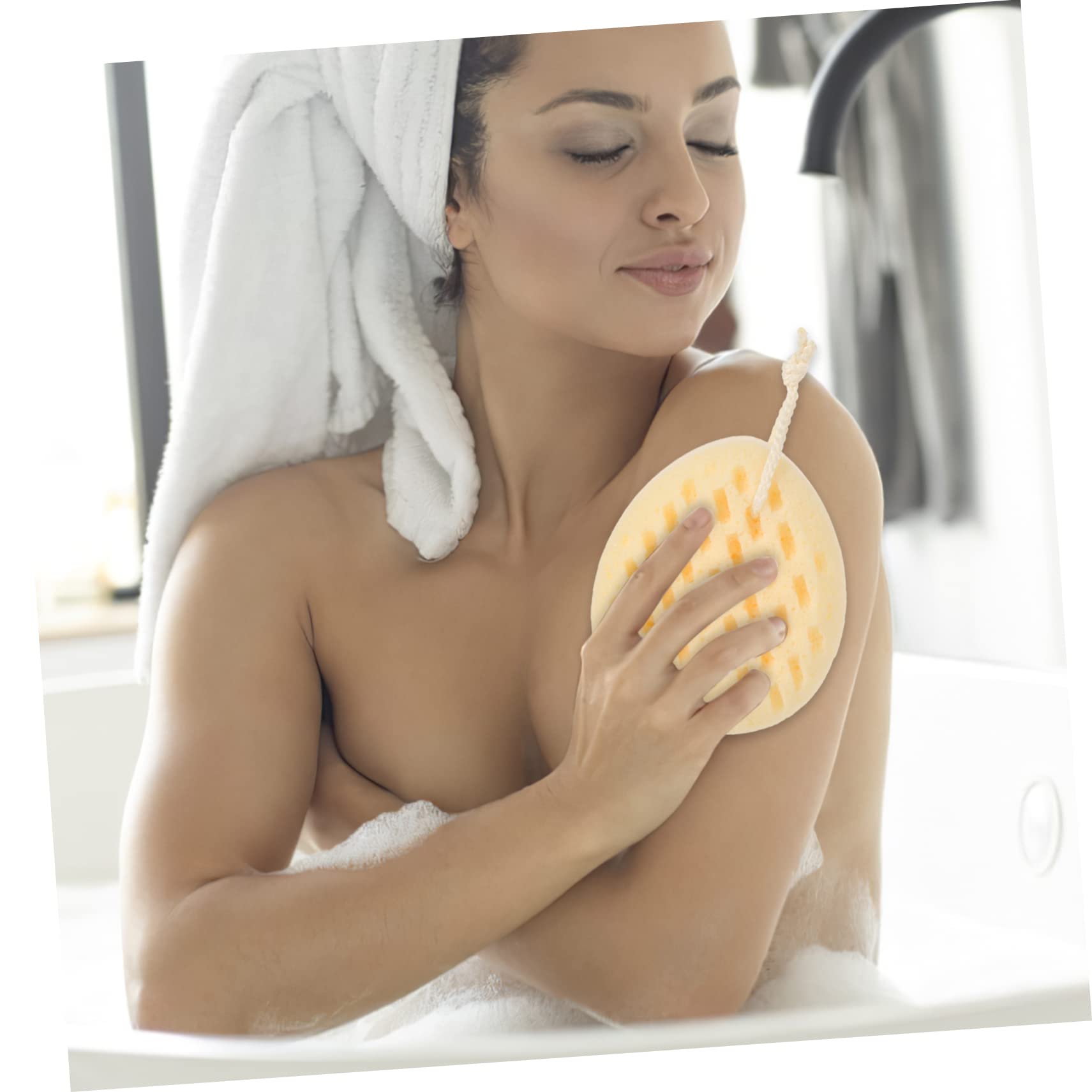 Healeved 4pezzi Spugna Da Bagno Morbida e Riutilizzabile Spugna Esfoliante Per Corpo e Schiena Scrub Per Doccia Adatta