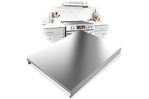 Versatile Stainless Steel Gas Cooktop Cover