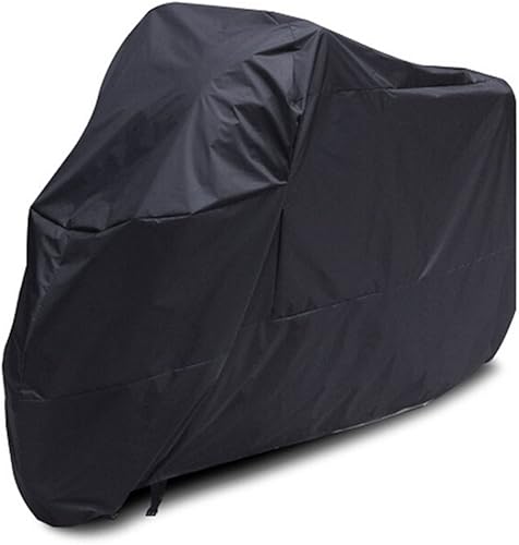 Impermeable a prueba de polvo moto moto cubierta todo clima protección al aire libre para Yamaha Suzuki Honda Motocicletas XXL Negro Universal
