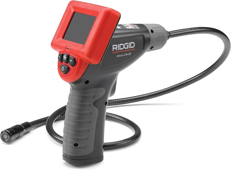 40043 Cámara de inspección portátil Micro CA-25 con cable de 4', boroscopio, roja