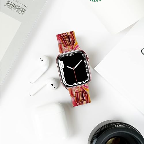 Miniatura 7 de Miimall Compatible with Apple Watch Resin Band 38mm 40mm 41mm 42mm 44mm 45mm Color Series for Apple Watch SESE2 Series 9 Series8 Series 7 Series 6
