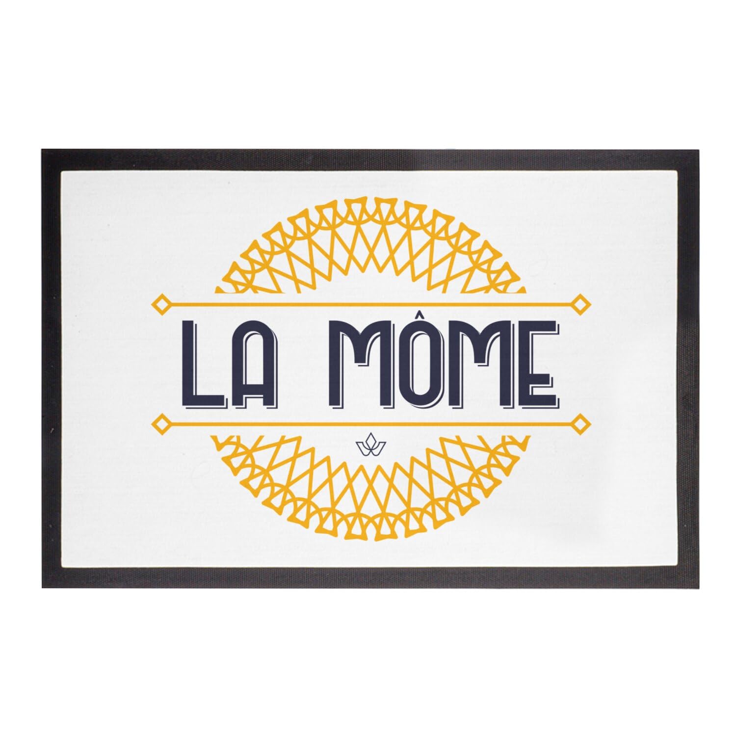 Paillasson Blanc vintage La Môme pour sublimer l'entrée d'un appartement chic