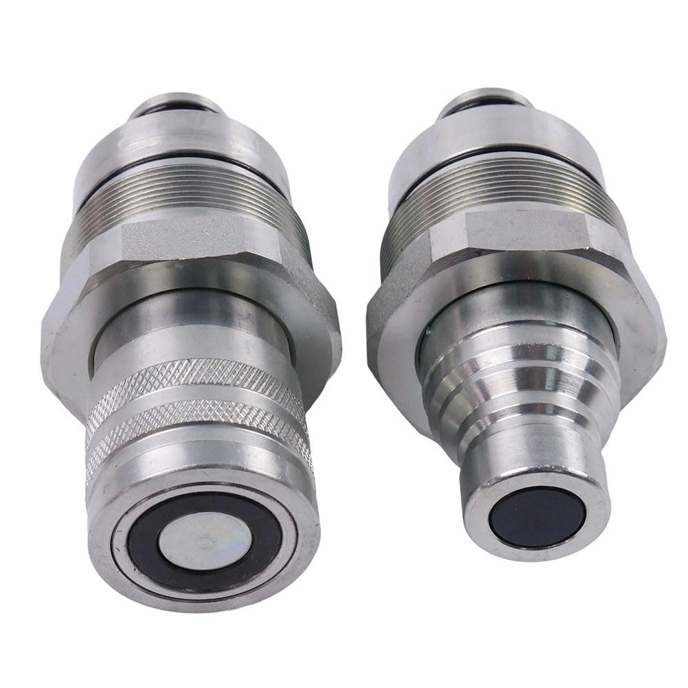 Kit accoppiatore piatto AT406474 AT406475 per Bobcat 318E 319E 320E 323E 326E 328E 329E 332E, connettori rapidi idraulici in acciaio