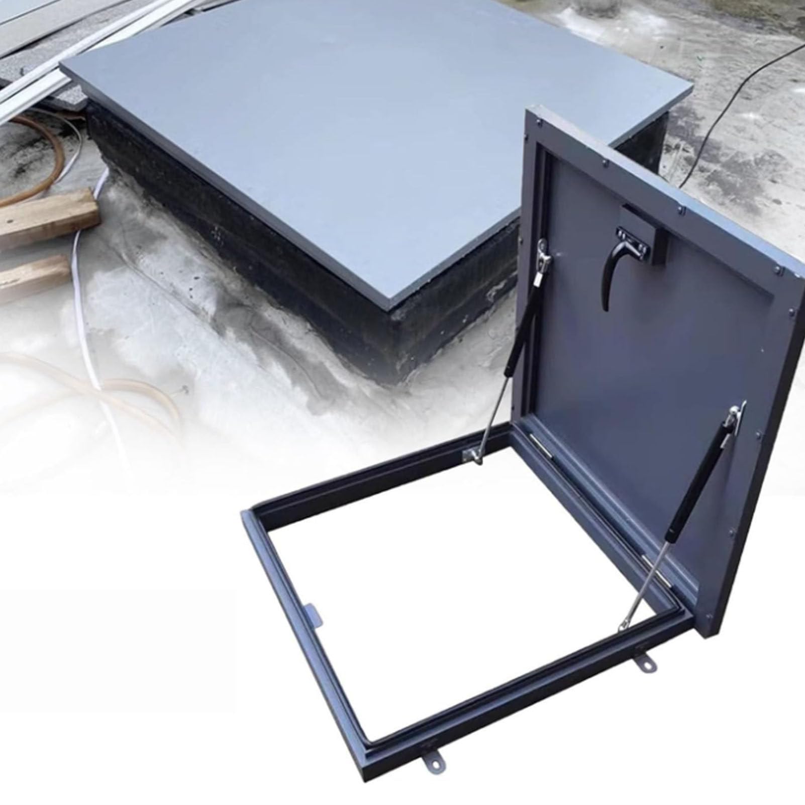 Escotilla de techo para escapar de sótano de forma rápida ante inundaciones u emergencias