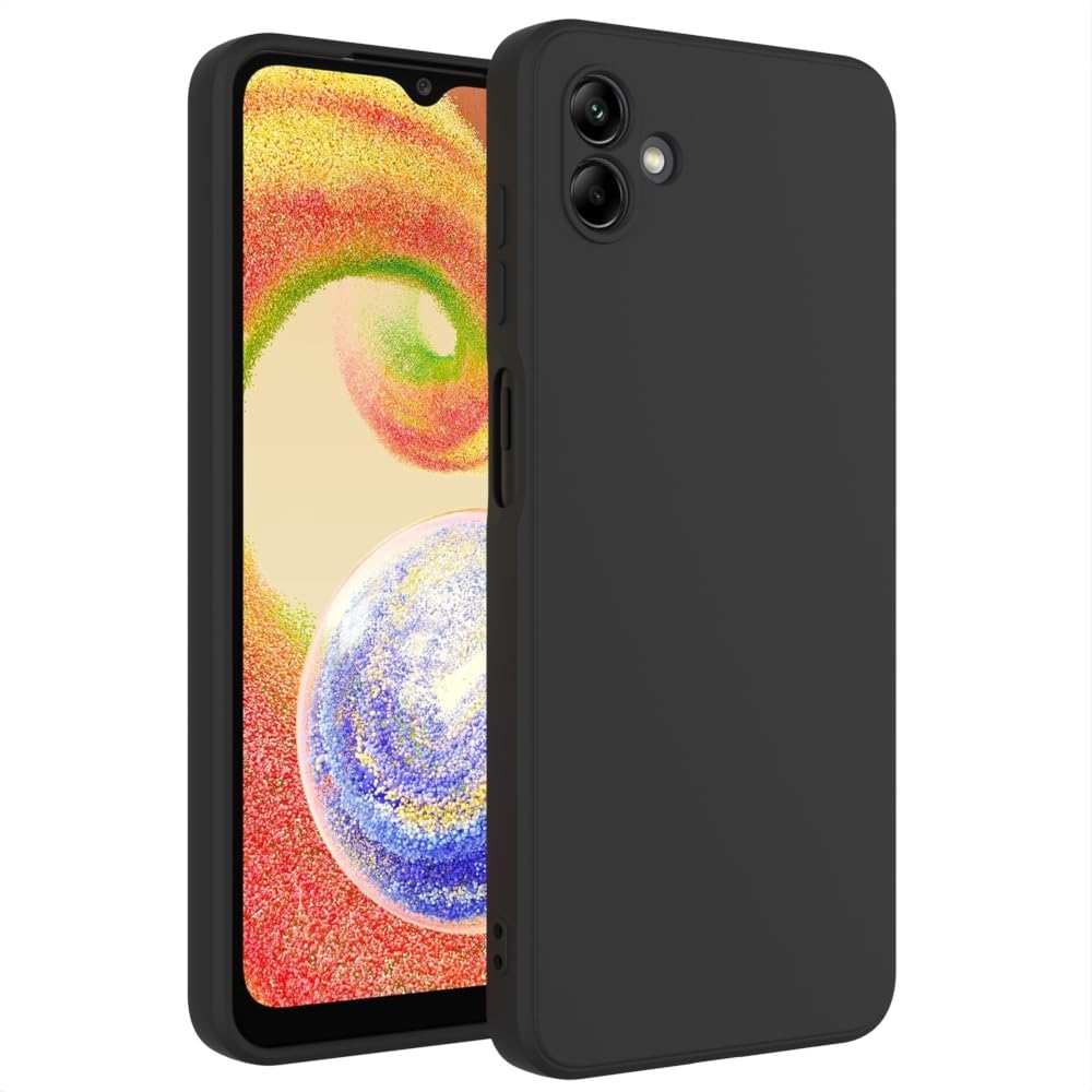 WOGROO for Samsung Galaxy A06 Case Black, Scratch Resistant with Soft Touch, Slim Thin Phone Cover for Samsung Galaxy A06