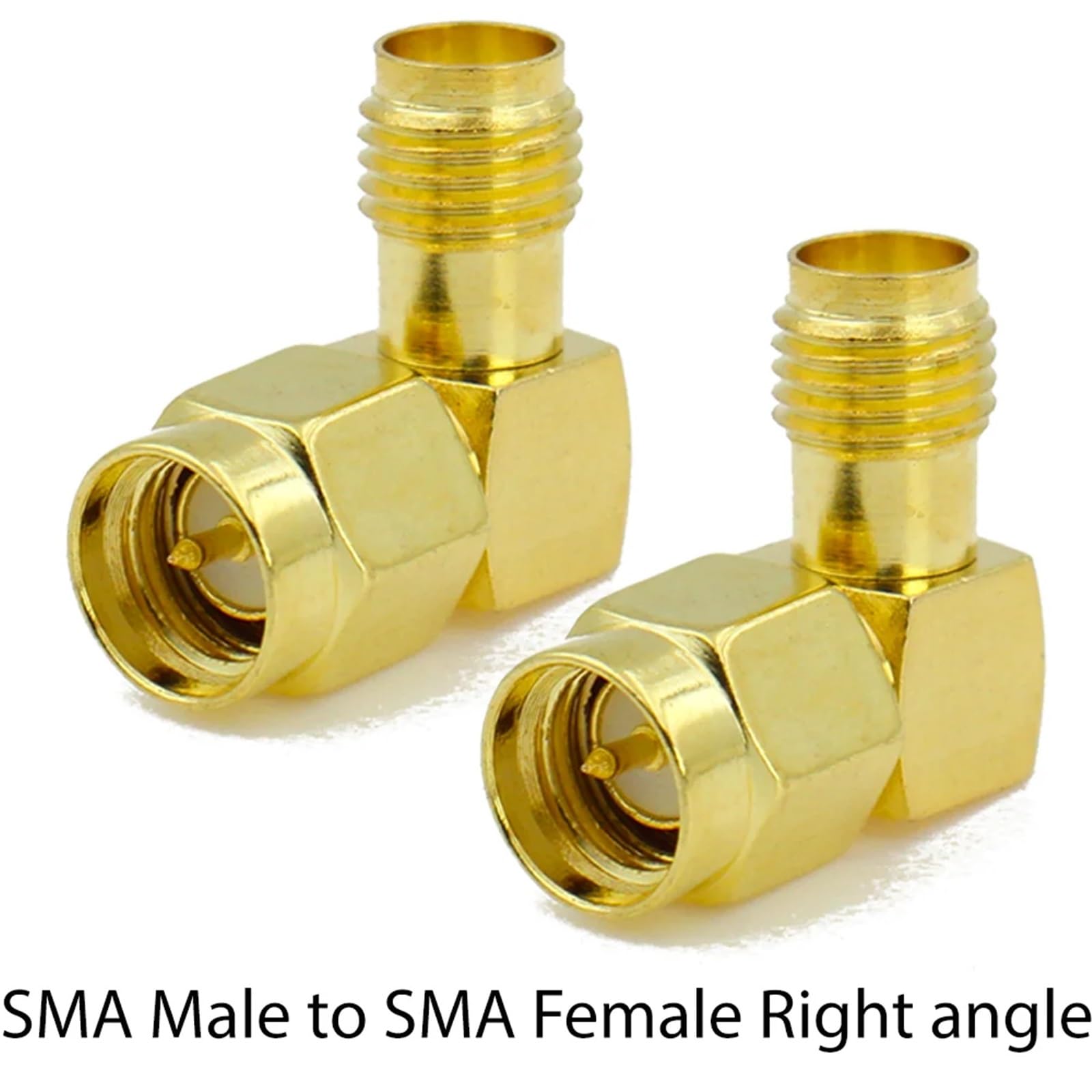Connecteur SMA mâle coudé convertisseur 90 degrés adaptateur coaxial angle droit (type 3, 10 pièces)