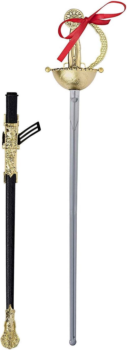 Dress Up America Ornate Gold Sword - Costume Sword and Sheath for Kids and Adults