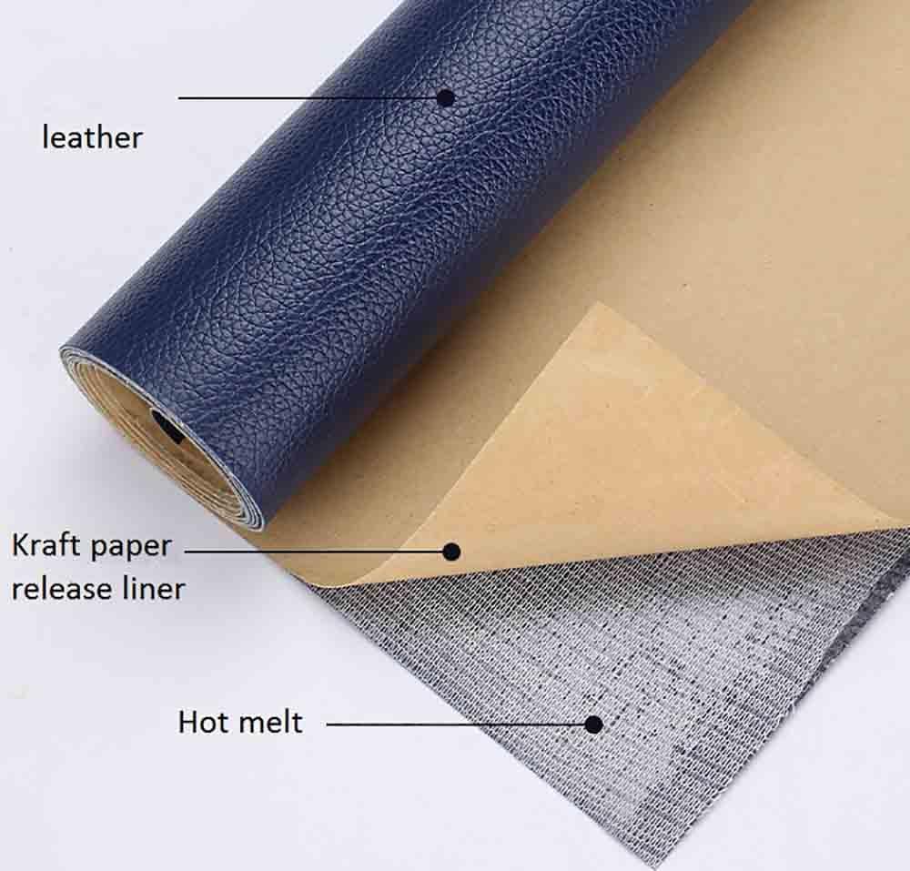 Zestaw samoprzylepnych łatek naprawczych z PU – taśma naprawcza z winylu o grubości 1,0 mm(Brown,19x50 in)