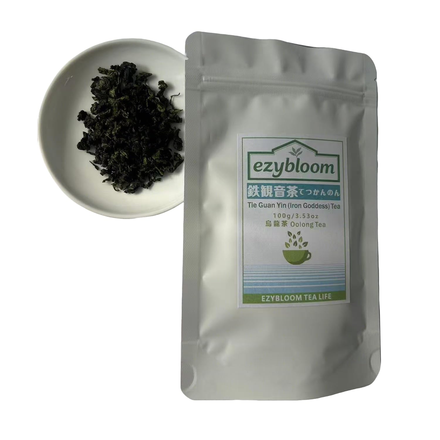 Ezybloom Tieguanyin Oolong Tea Semi-Fermented Tea Iron Goddess of Mercy 100g/3.53 oz