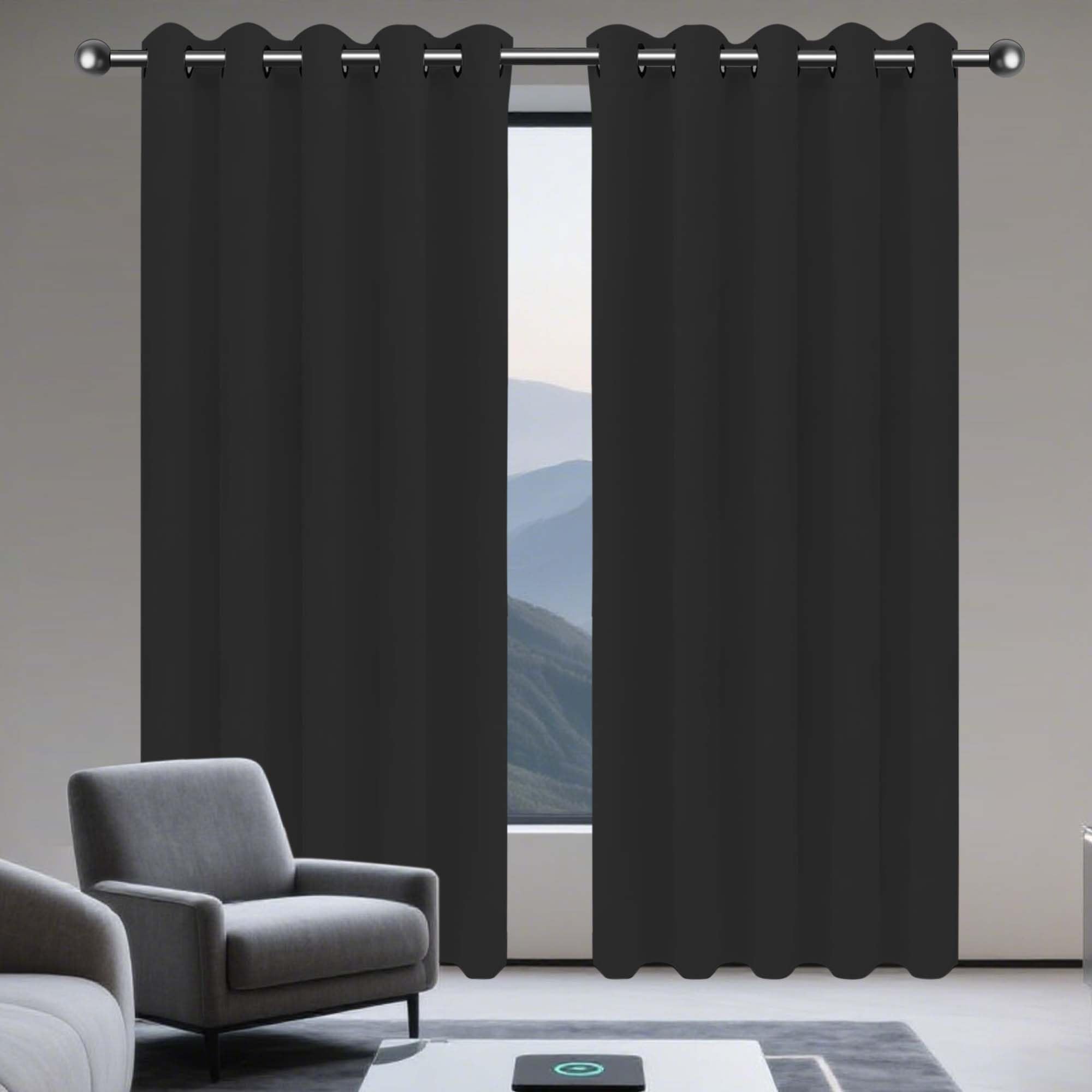 Rideaux occultants thermiques 230x220 cm pour salon et chambre