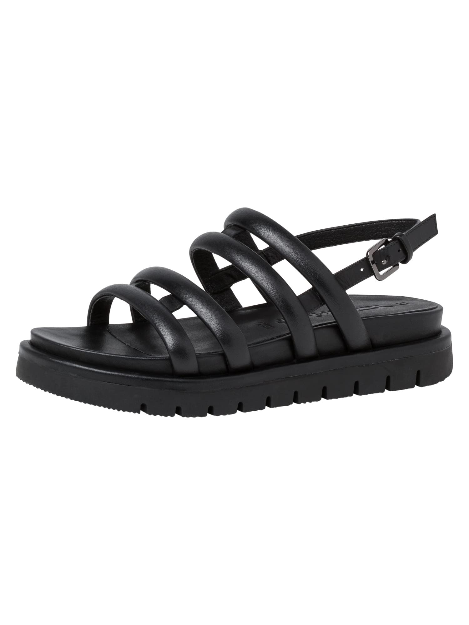 Tamaris Damen 1-1-28266-38, Flat Sandal, Black,